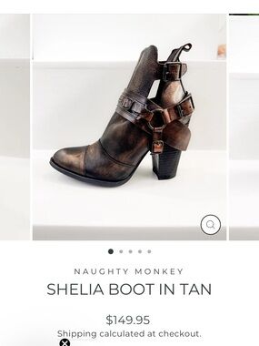 Naughty Monkey Women's Dark Brown Heeled Boots